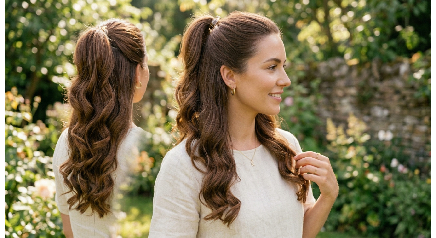 Twisted Half Up Ponytail