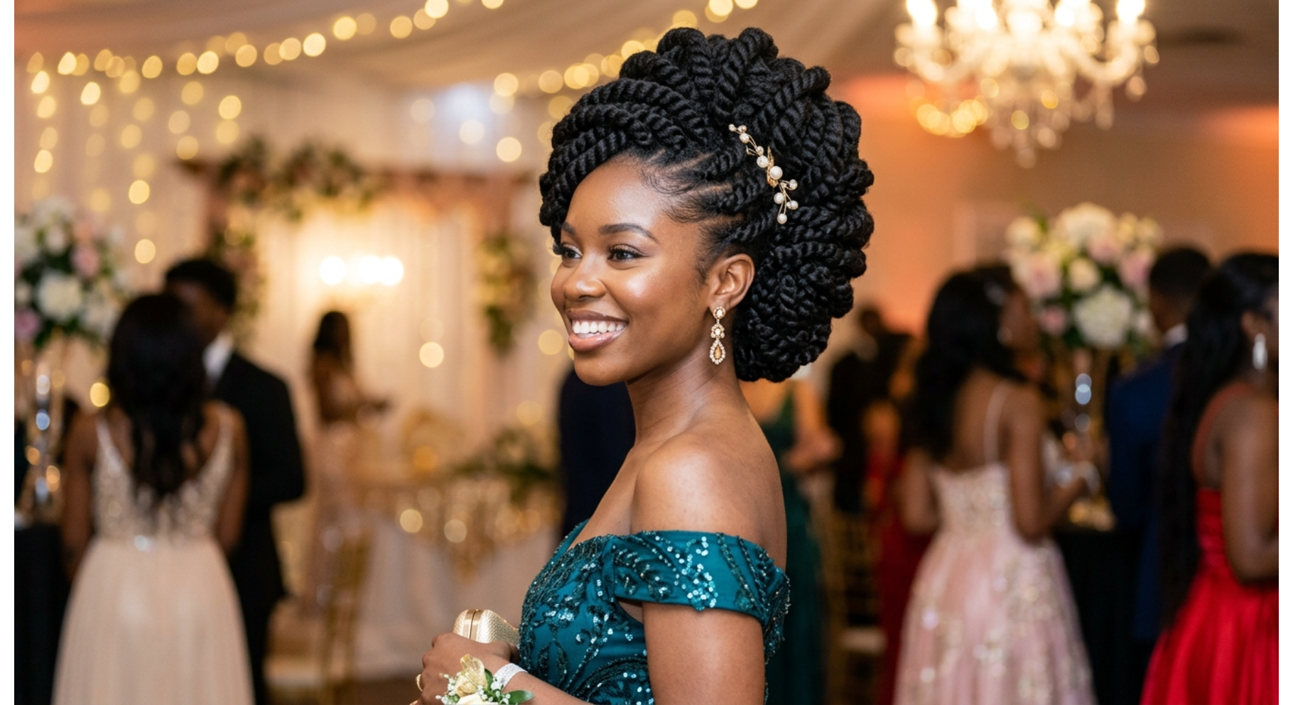 Twisted Updo with Volume