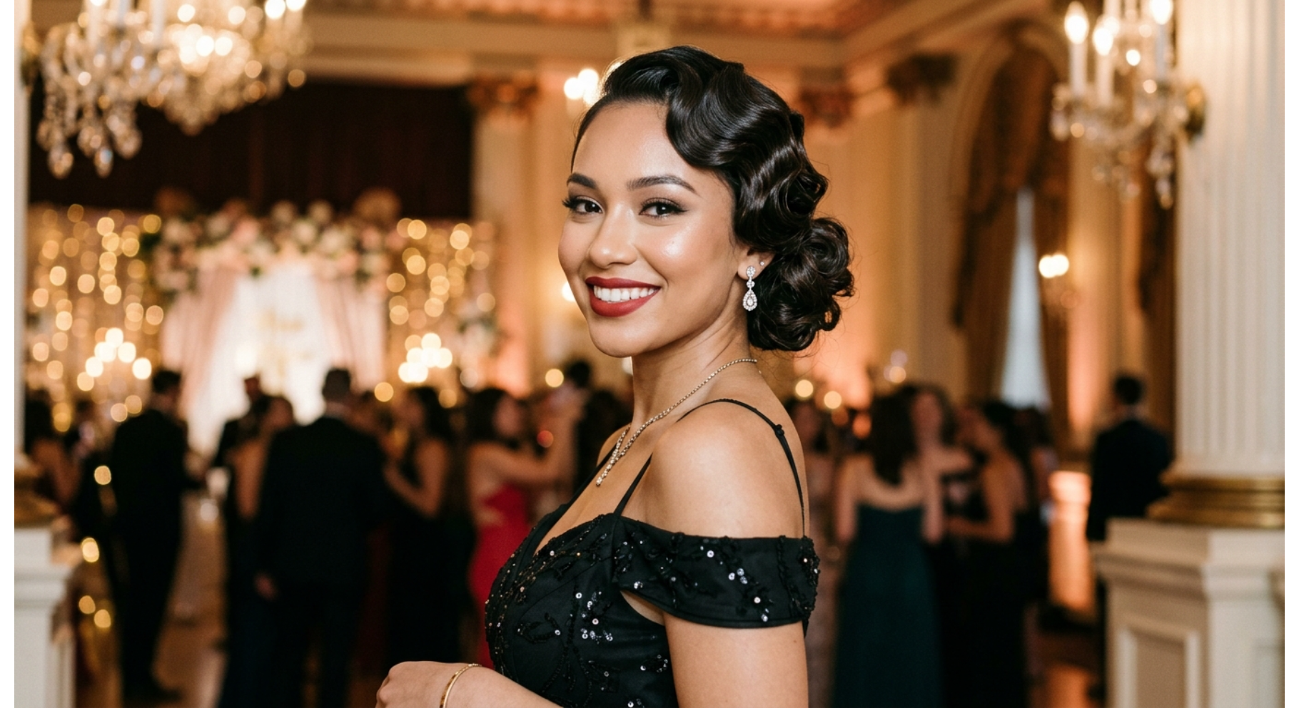 Vintage Finger Wave Updo