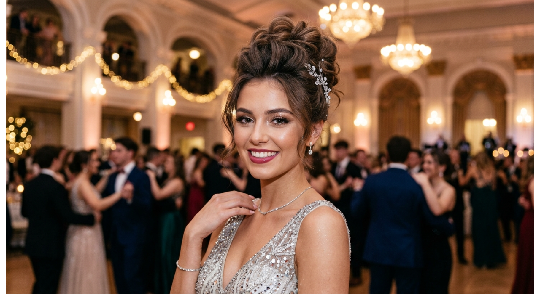 Voluminous Crown Updo