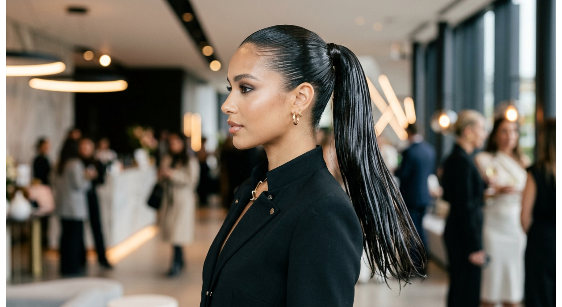 Wet Look Ponytail