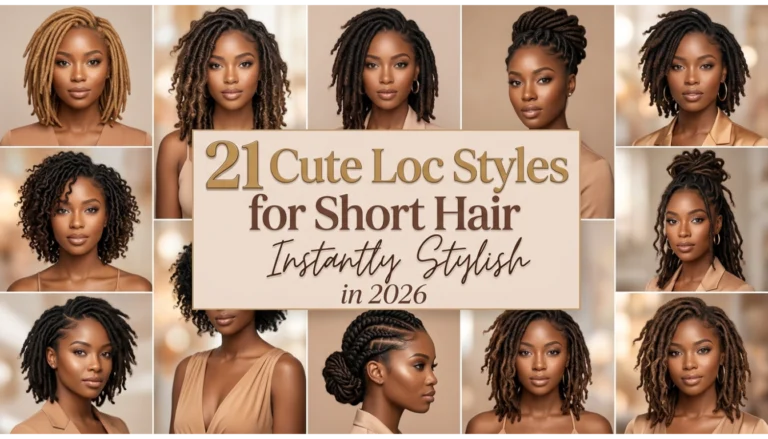 loc styles short hair