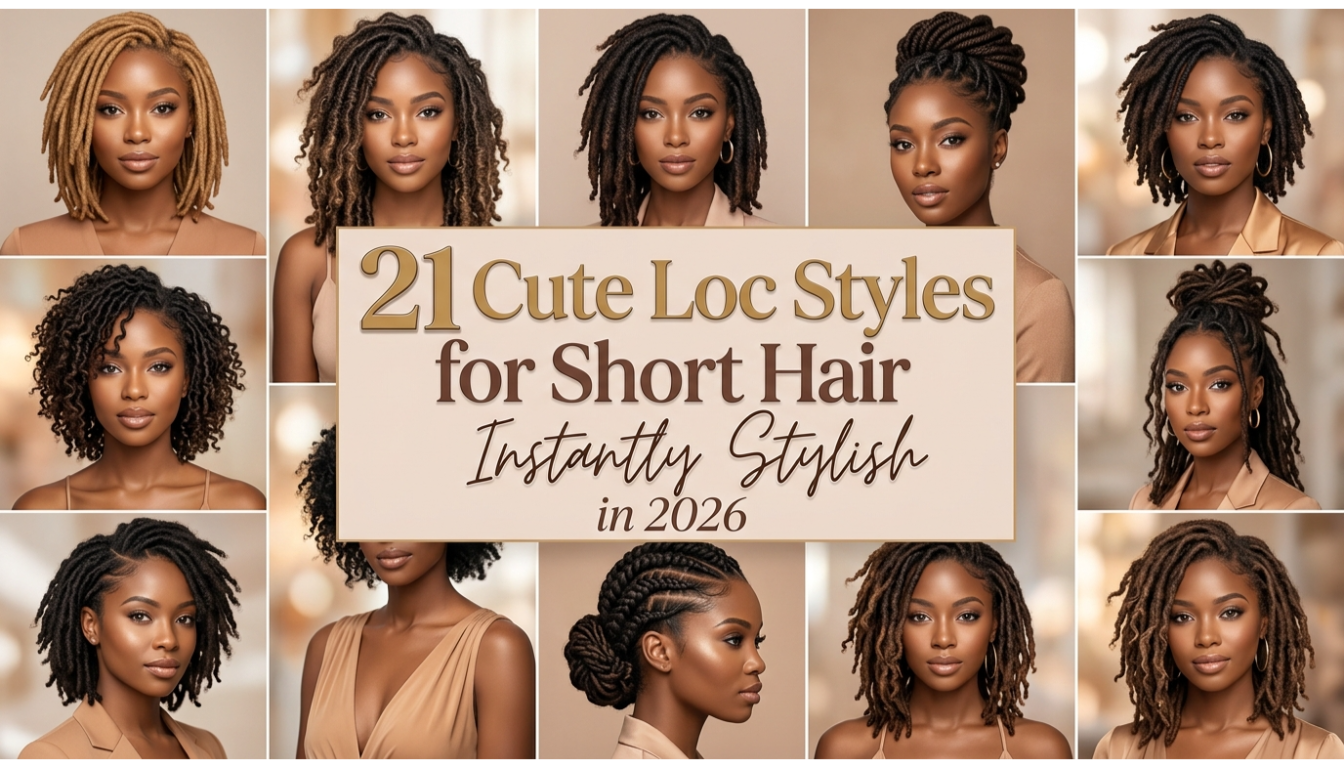 loc styles short hair