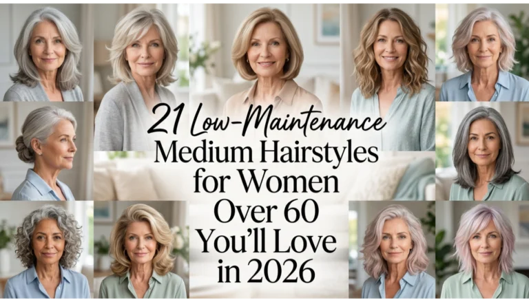 medium length hairstyles for women over 60