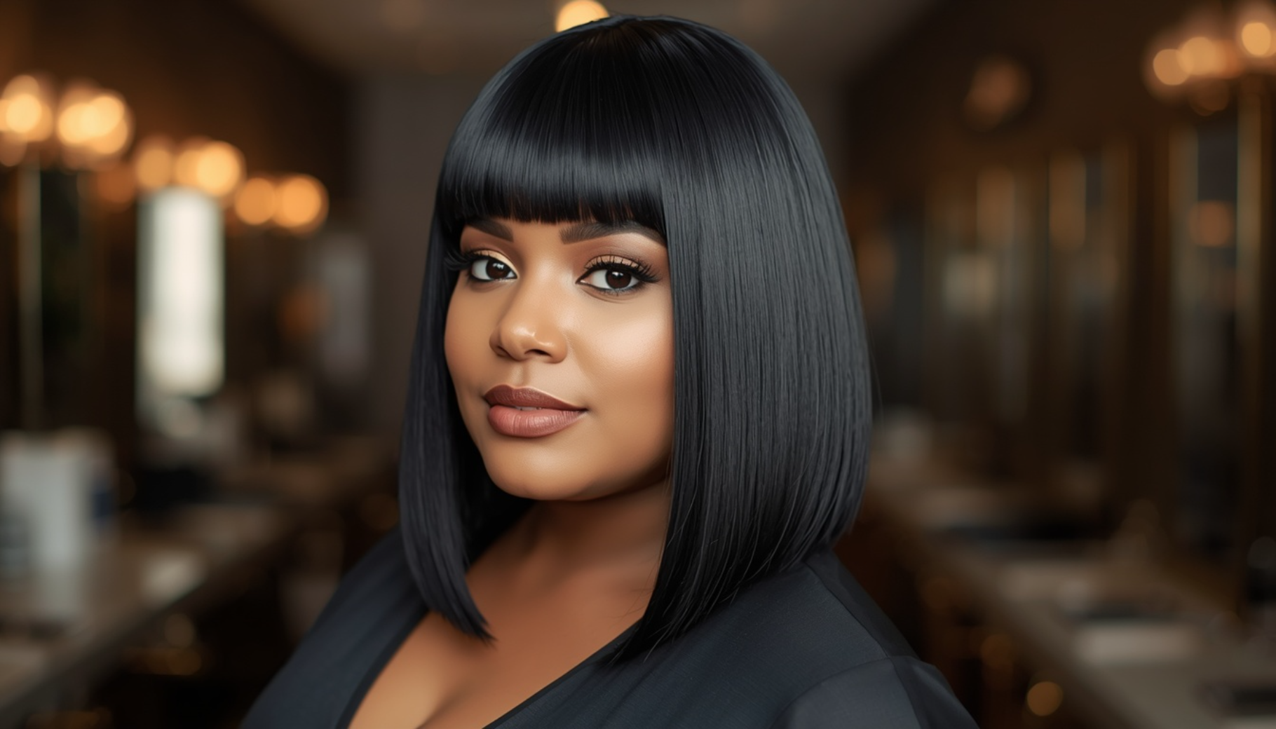 Angled Bob with Long Front Sections