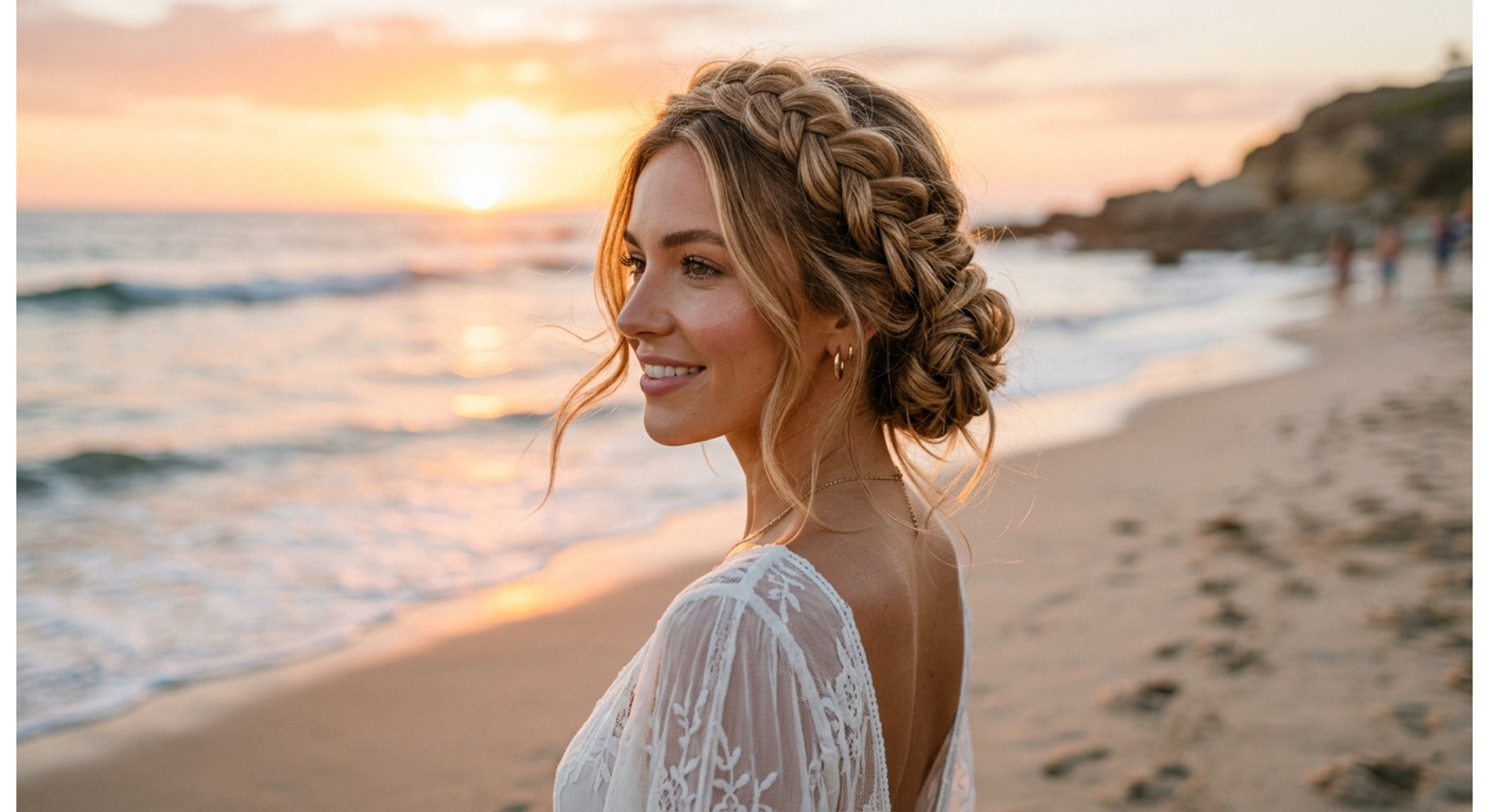 Braided Crown Updo