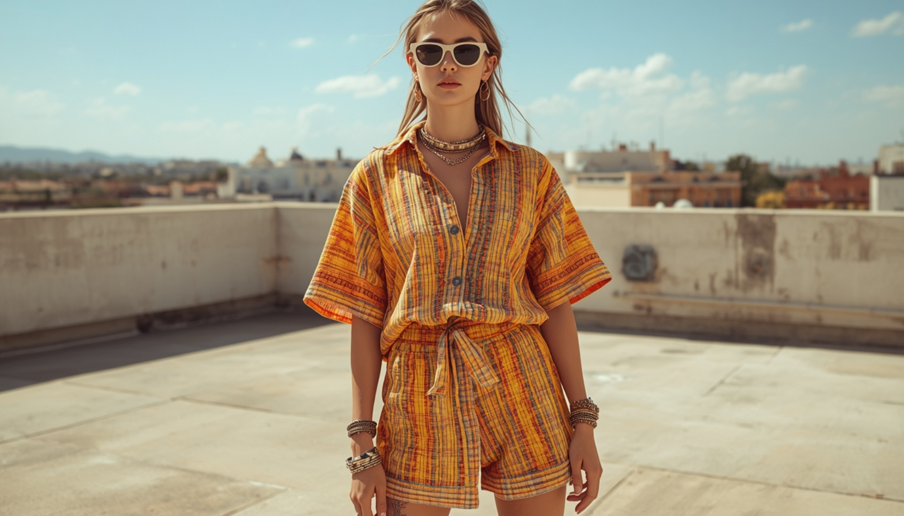 Bright Matching Set with Texture Play
