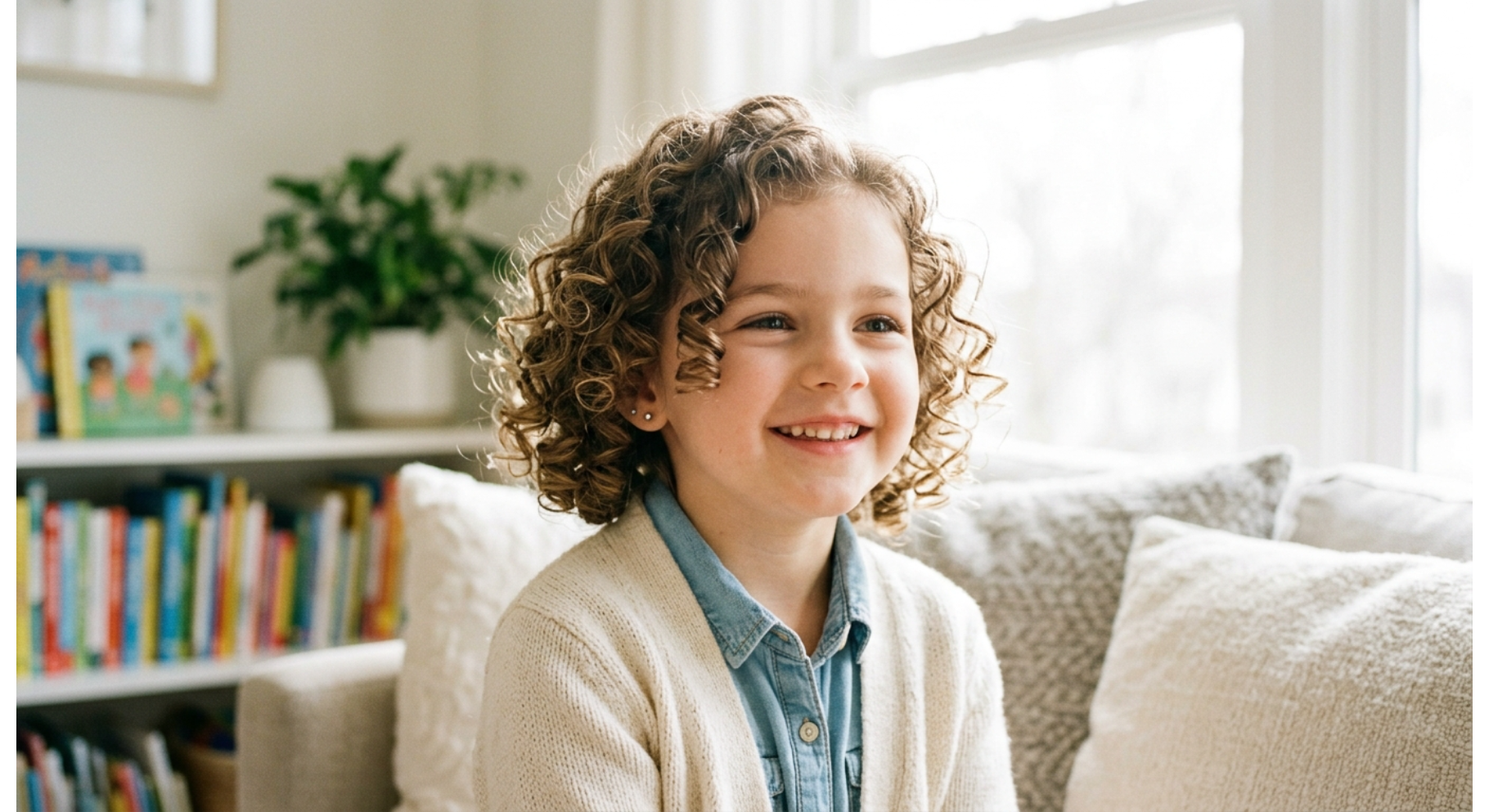 Chin-Length Curly Bob