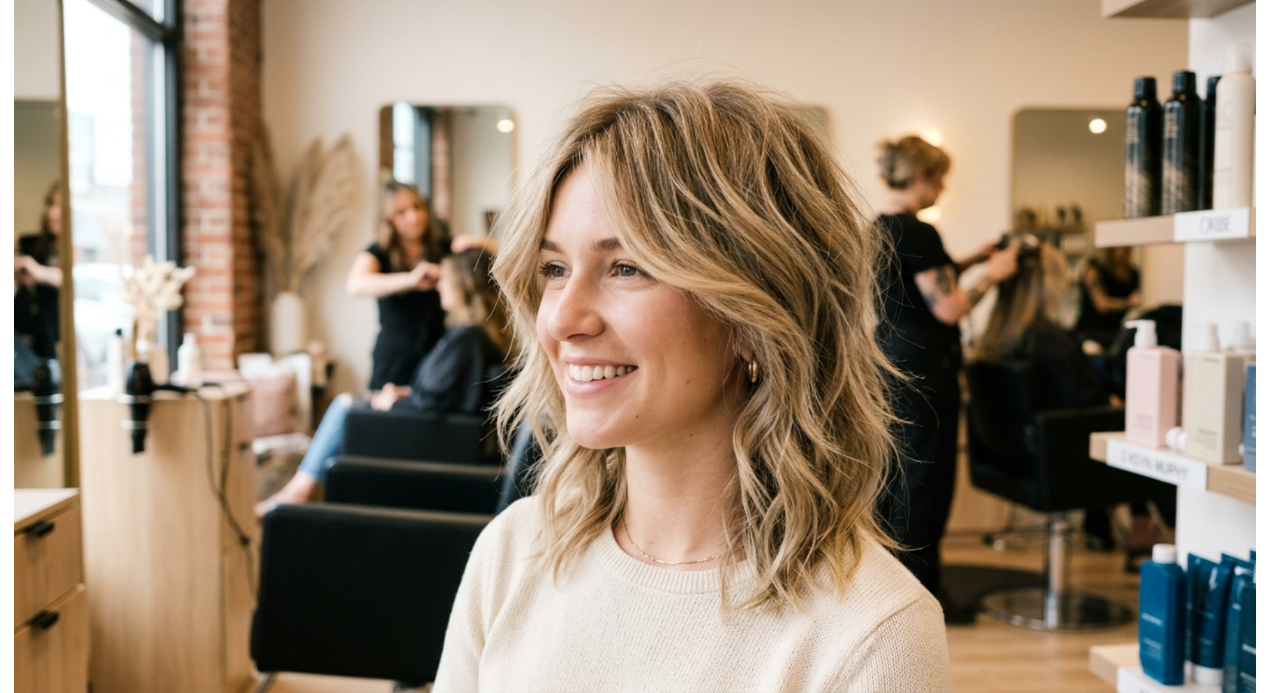 Choppy Shoulder Length Layers