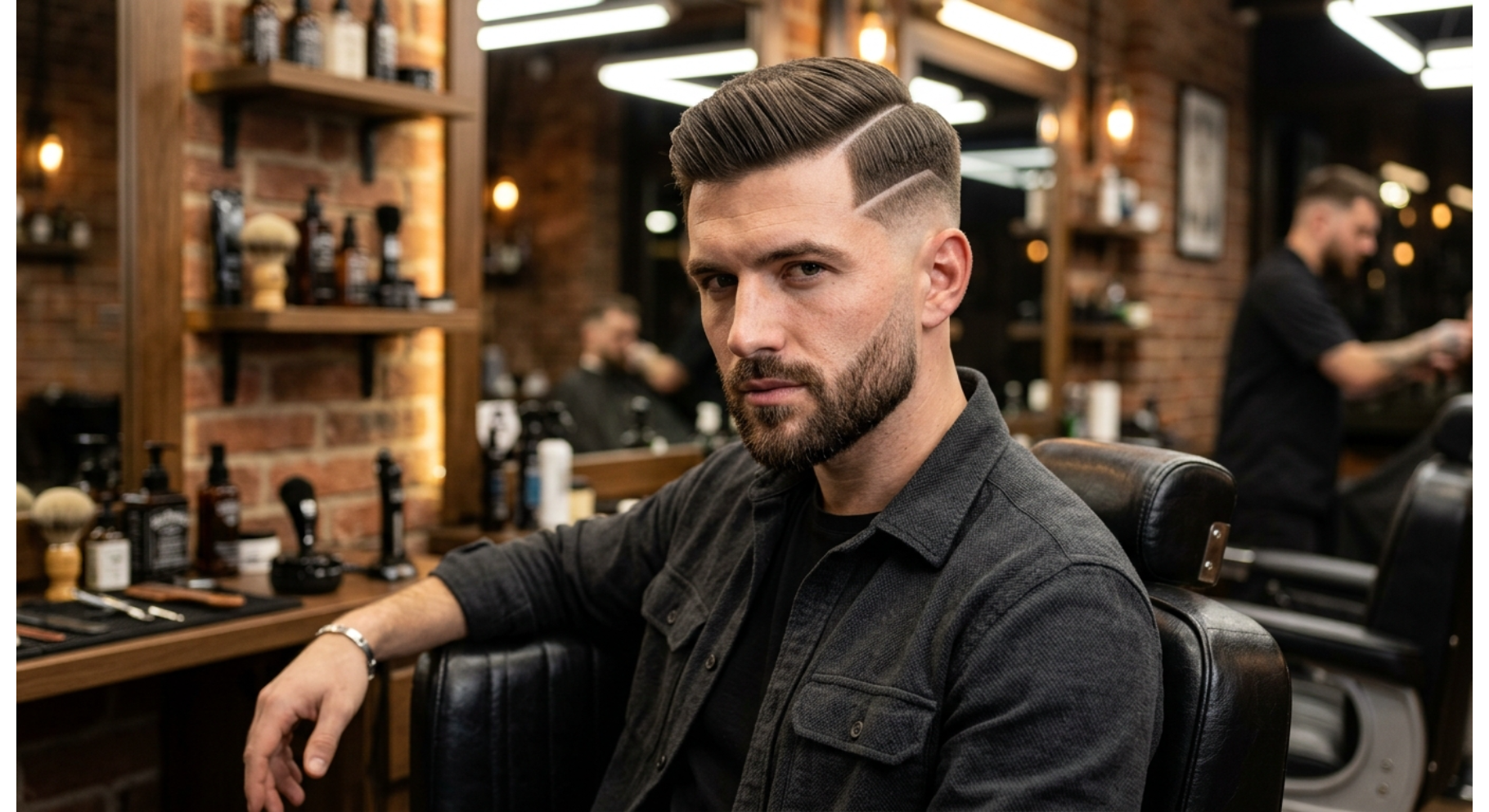 Classic Side Part Fade Design