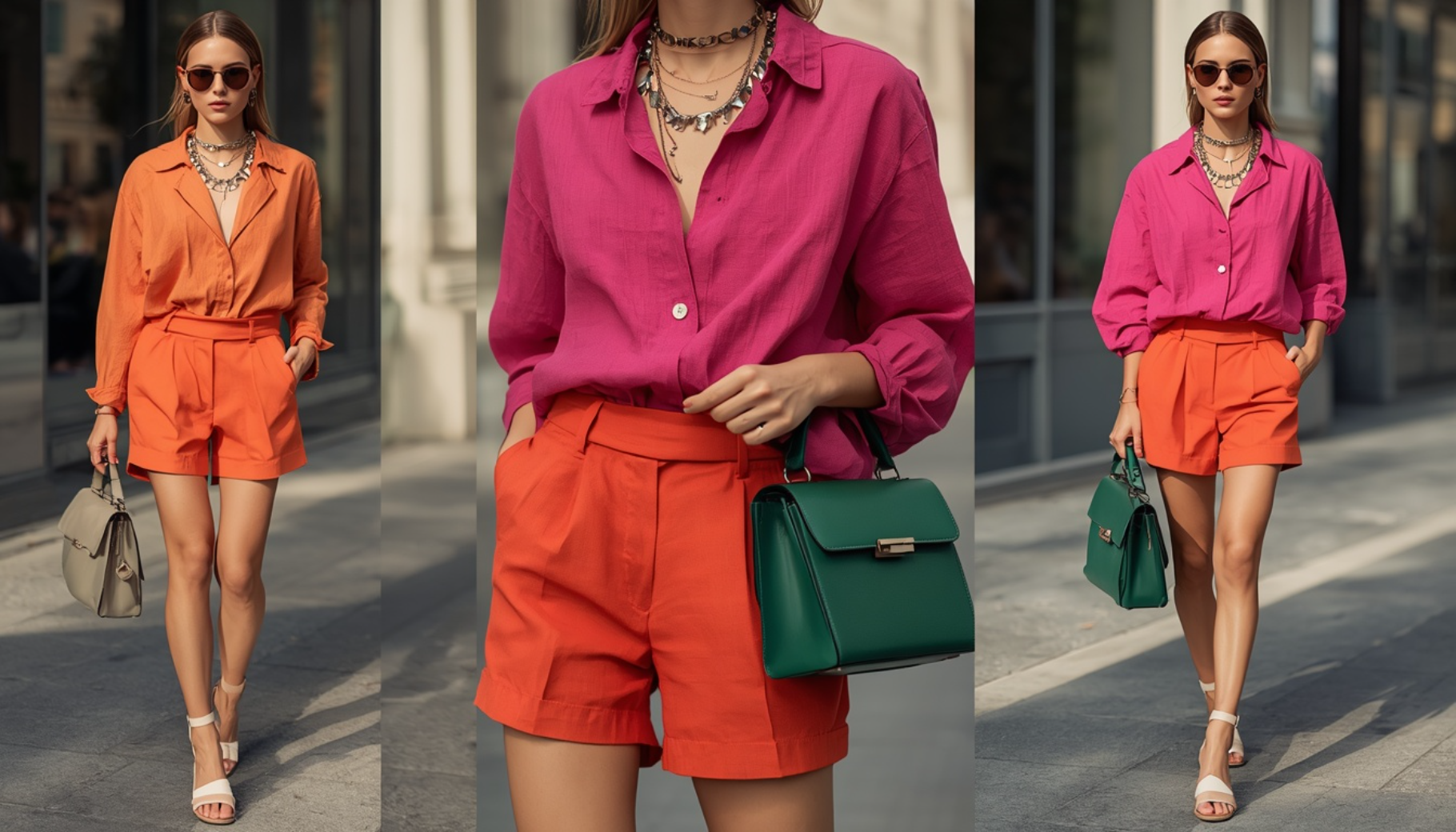 Color Clash Linen Layers