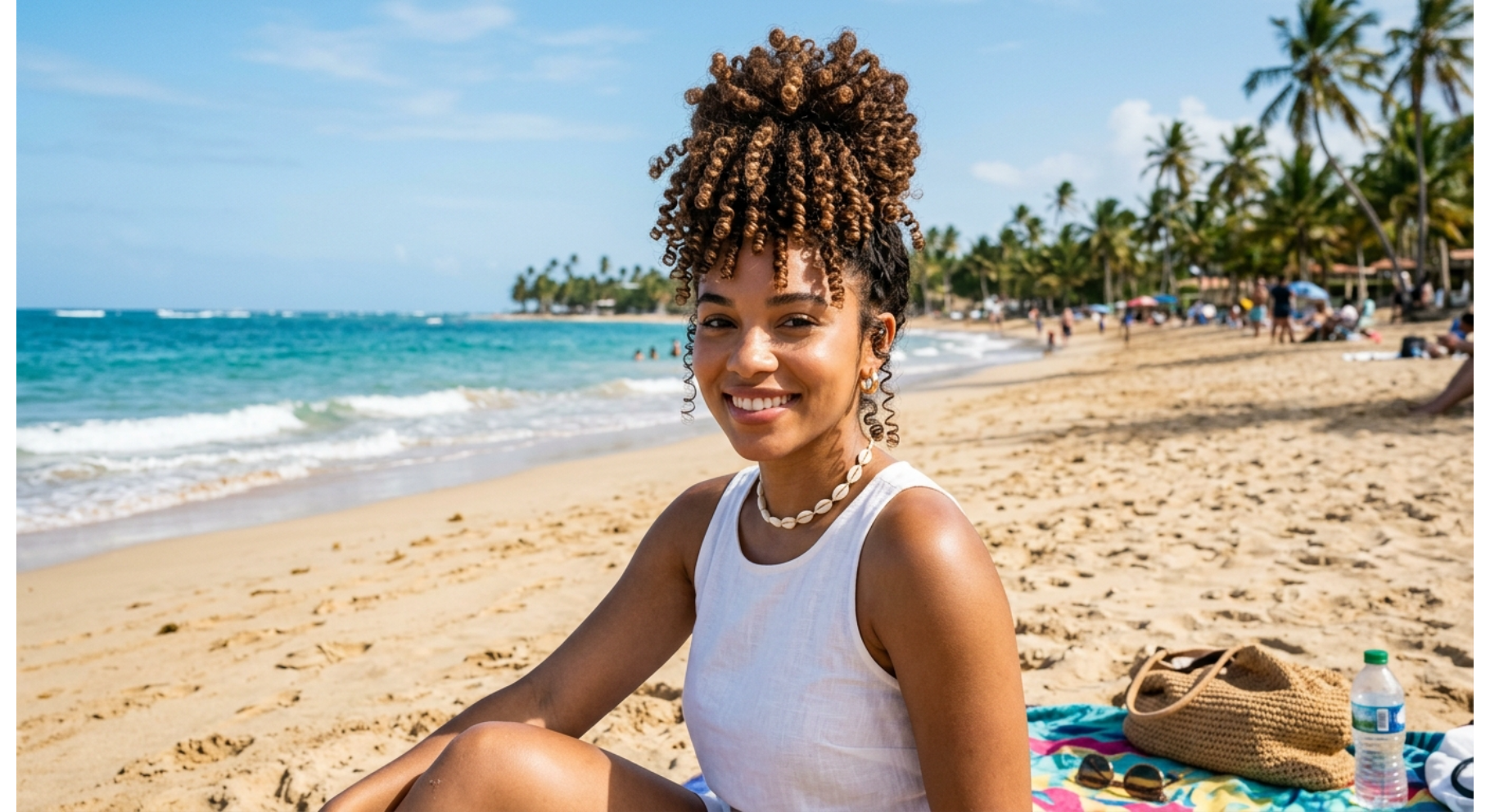 Curly Pineapple Updo