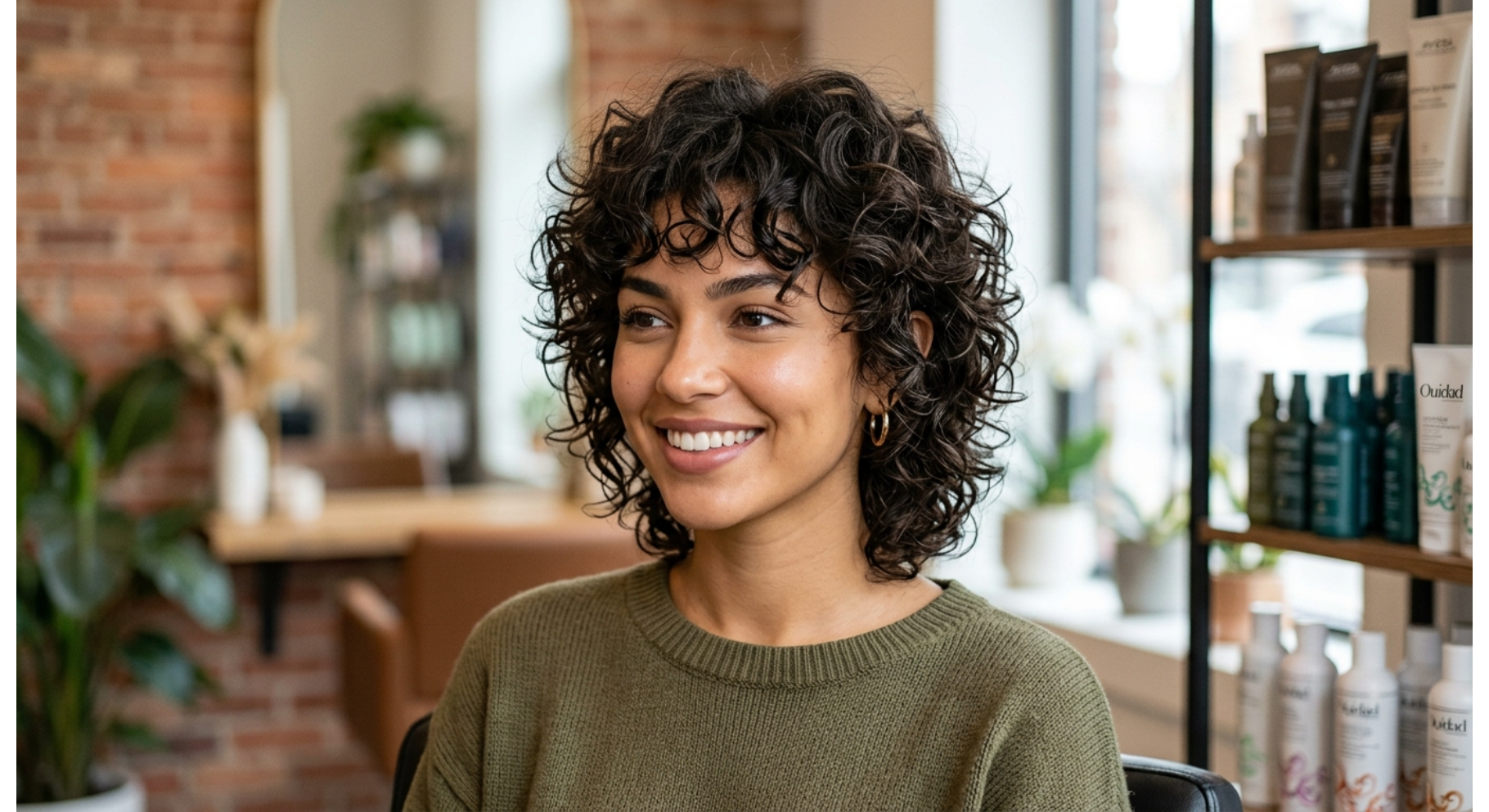 Curly Wolf Cut