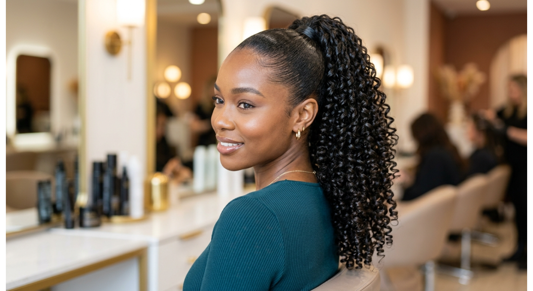Defined Ringlet Curly Ponytail