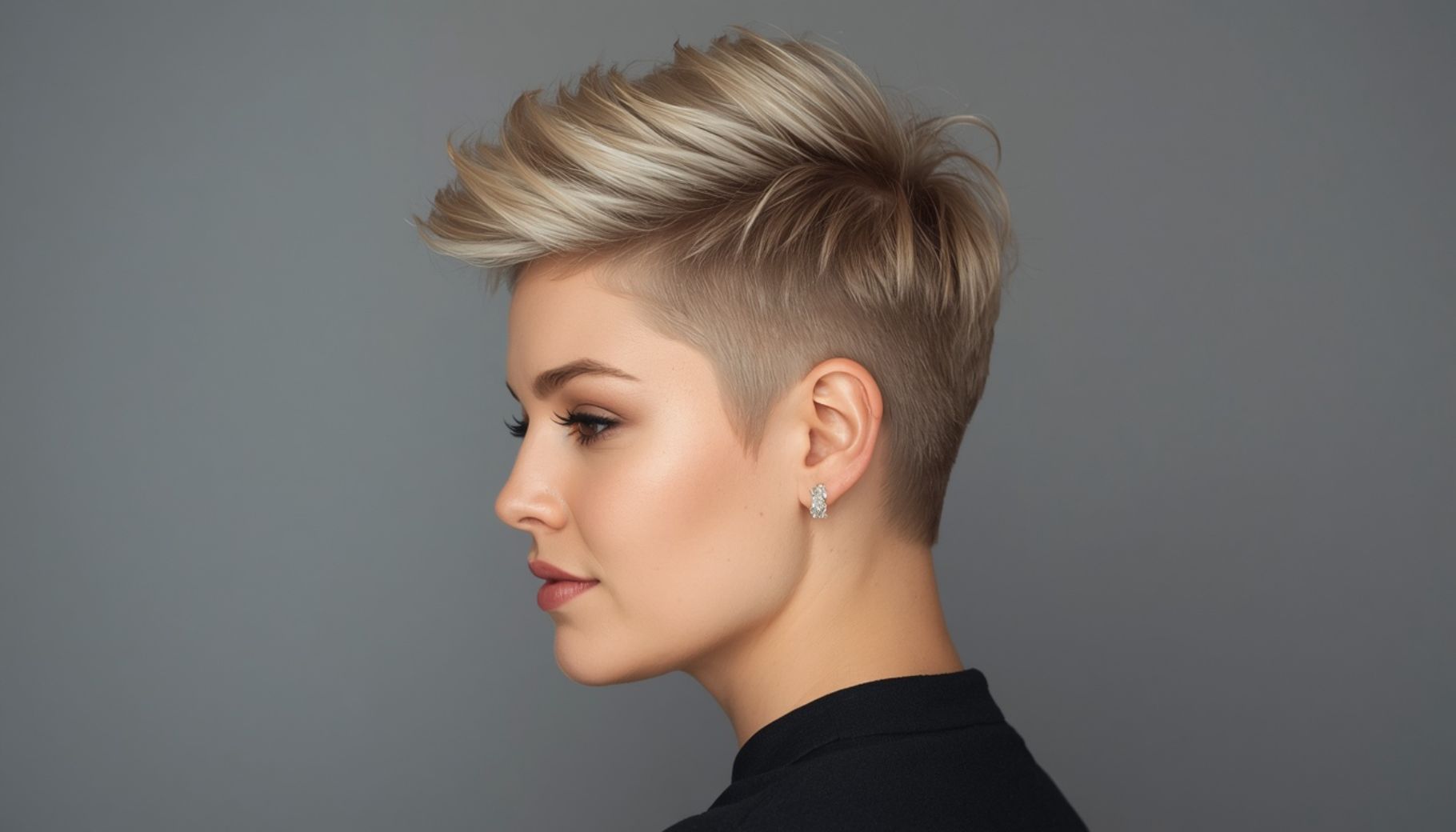 Elegant Pixie With Feathered Crown