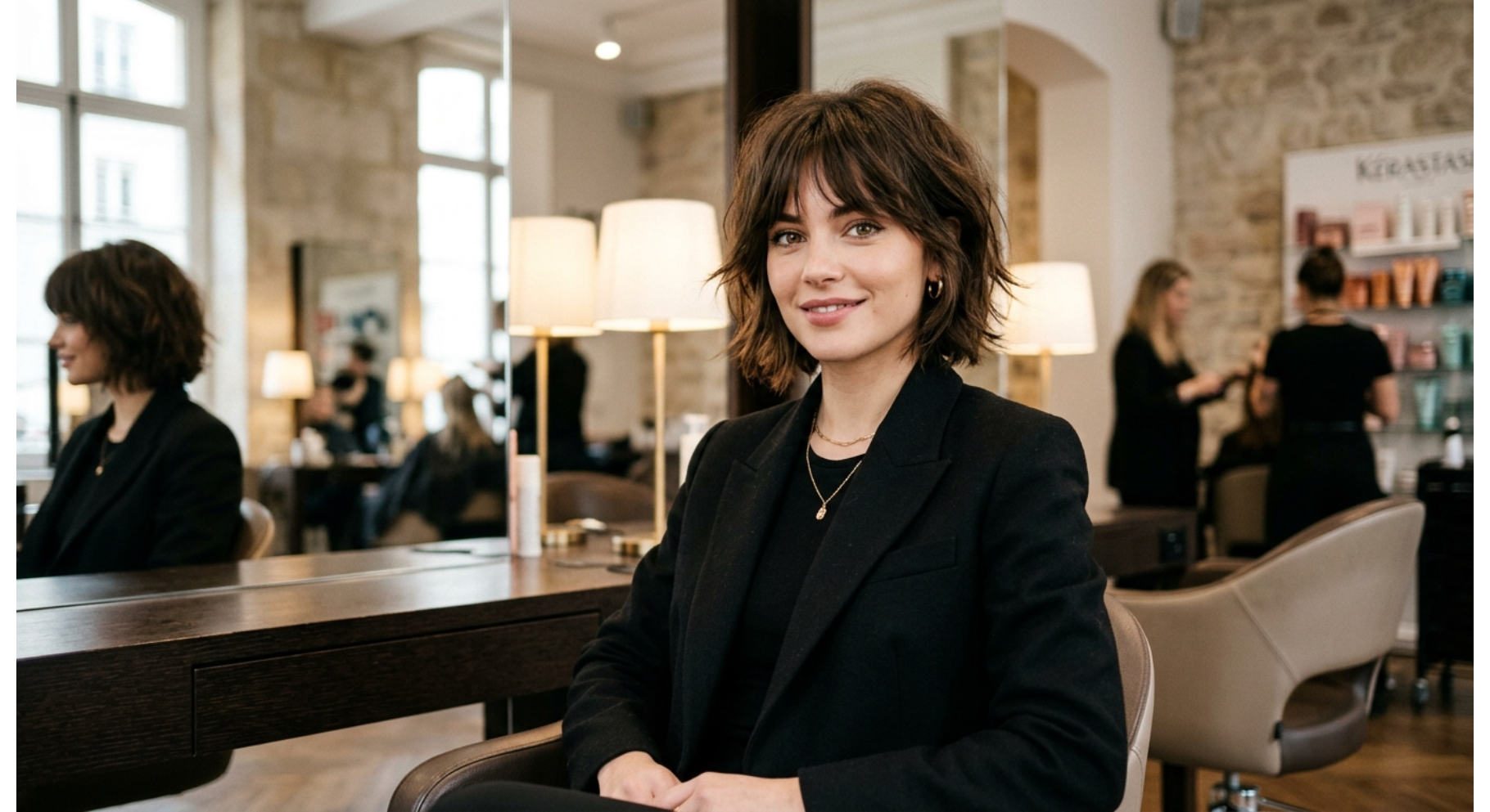 French Bob Wolf Cut