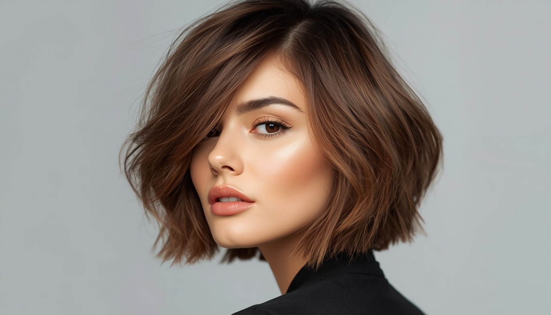 French Layered Bob With Soft Texture