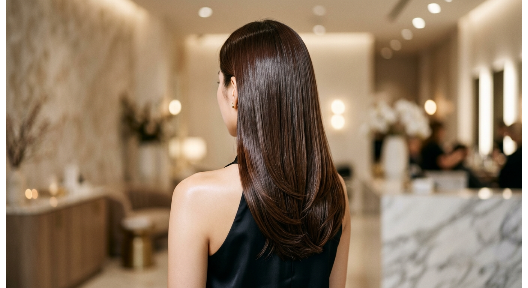 Glass Hair Layered Medium Cut