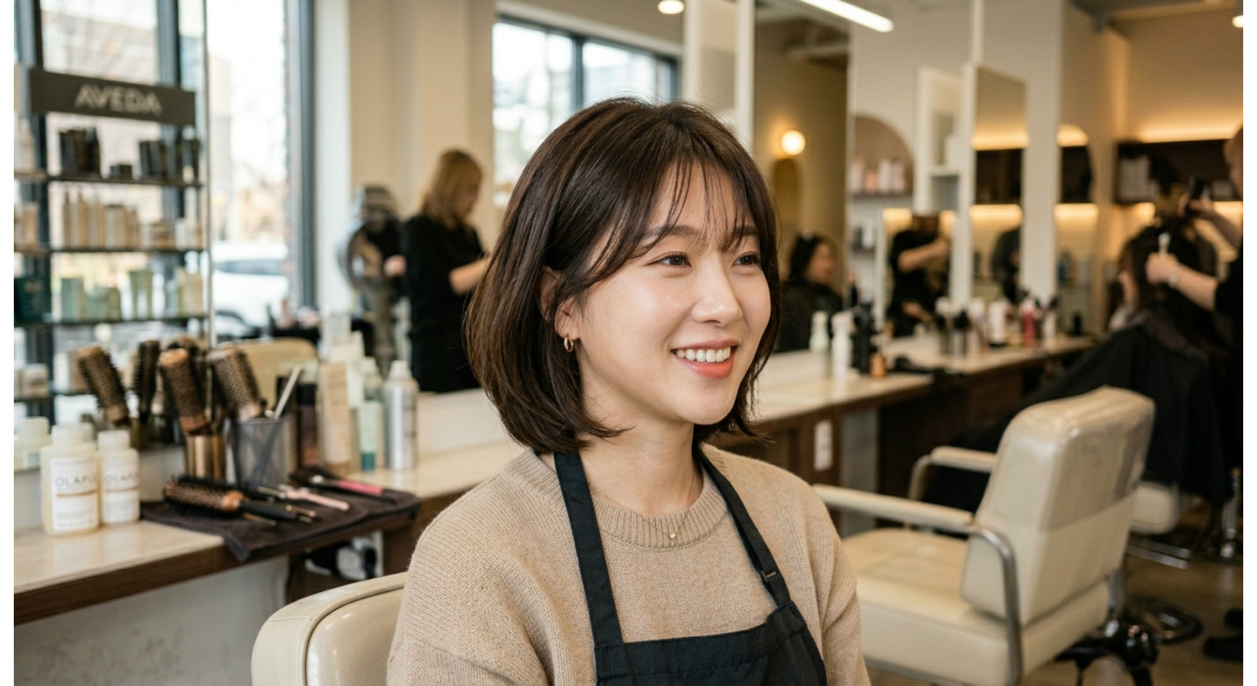 Korean Feathered Layer Bob