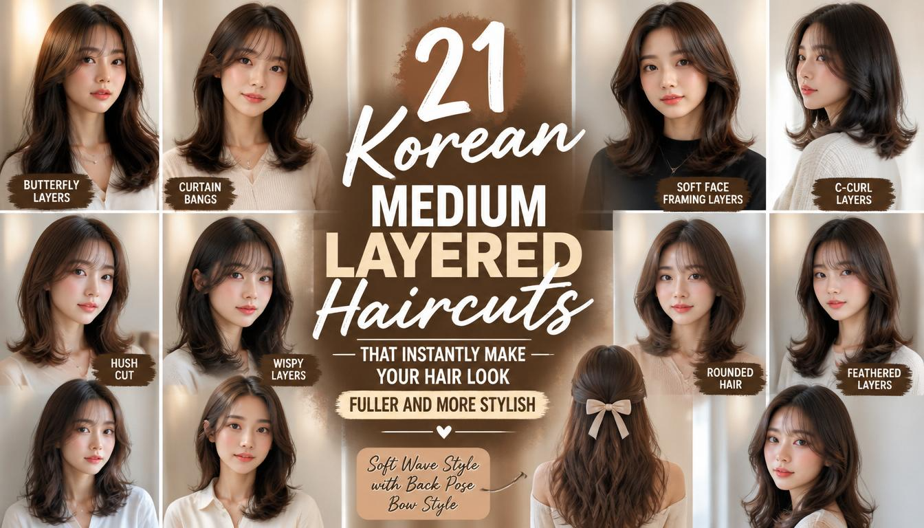 Korean Medium Layered Haircuts