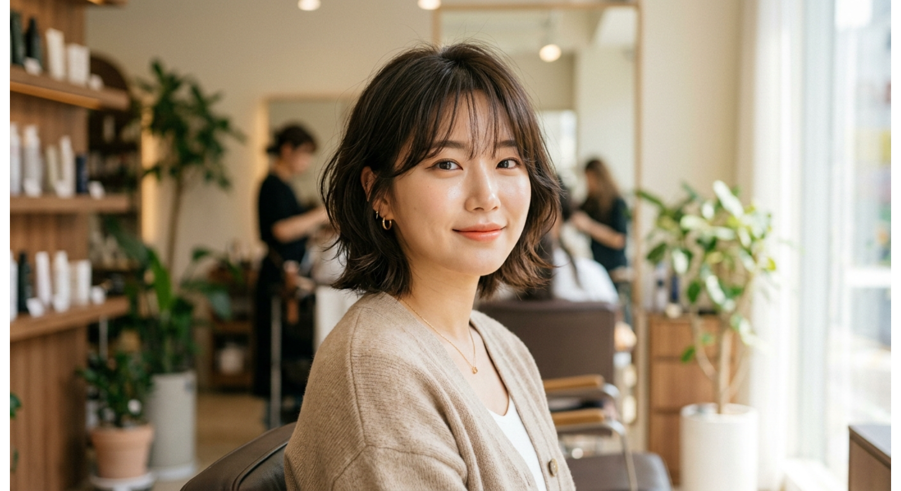 Korean Short Hair with Wispy Layers
