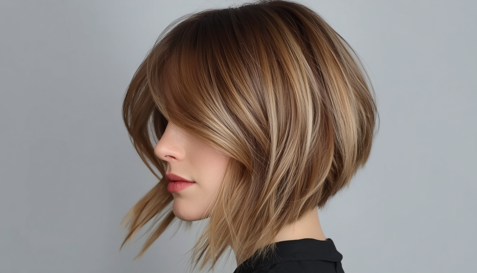 Layered Bob With Soft Graduation