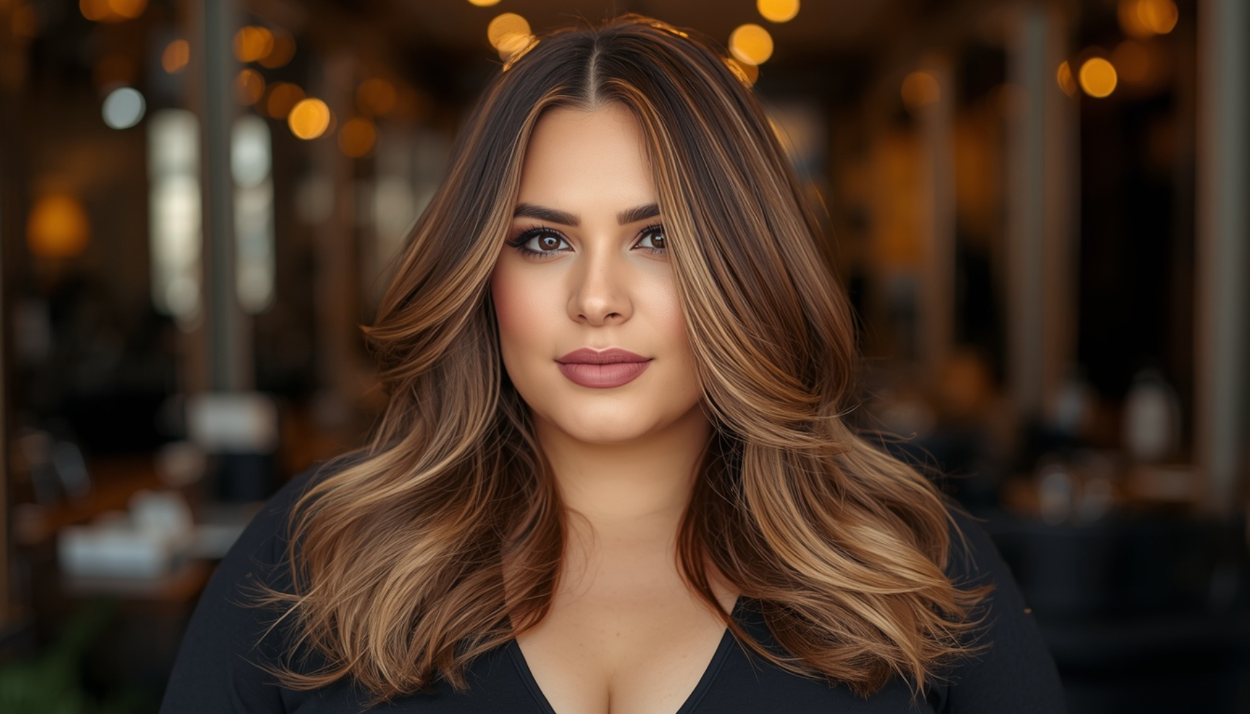 Layered Cut with Soft Balayage