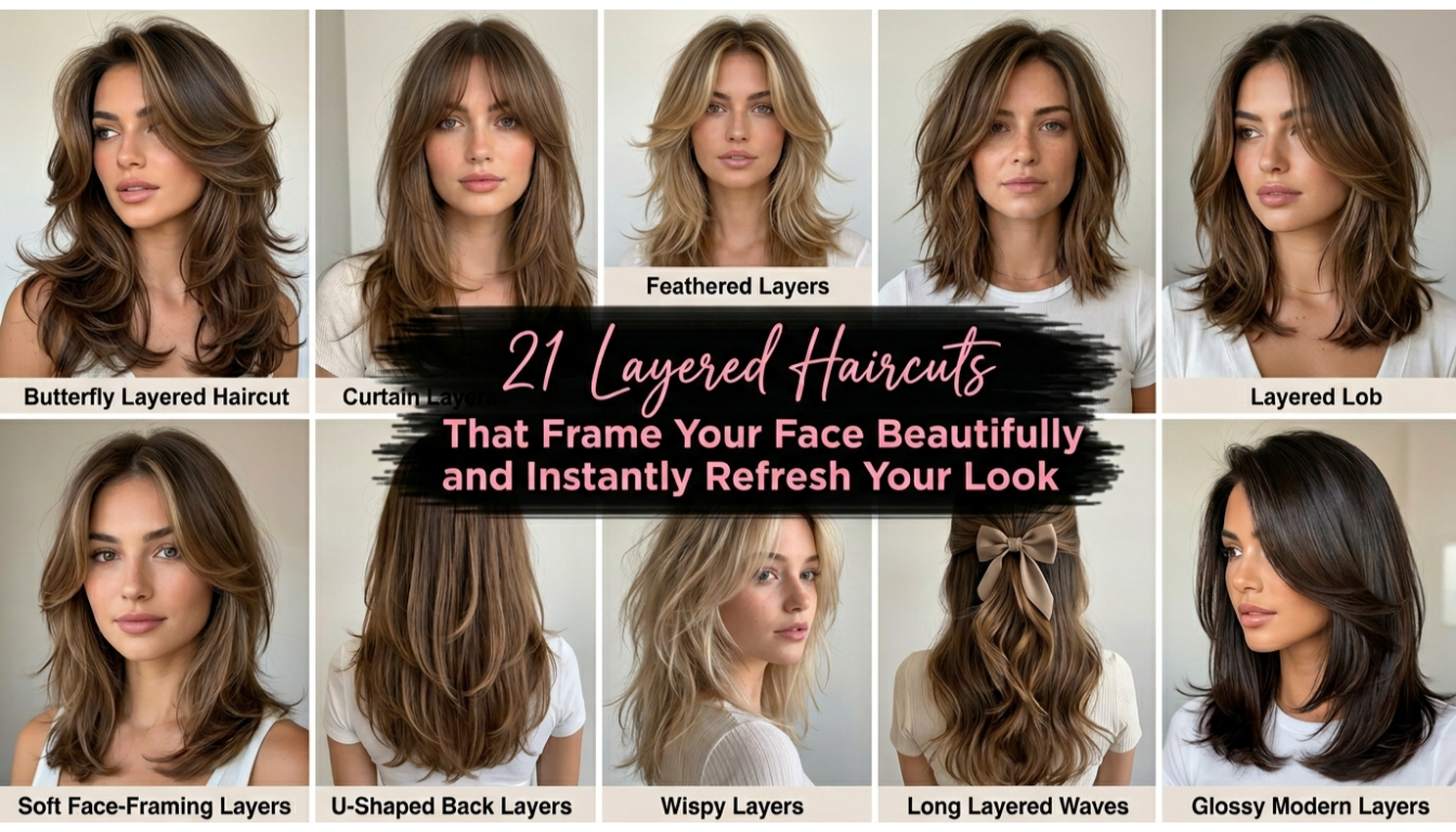 Layered Haircuts That Frame Your Face Beautifully