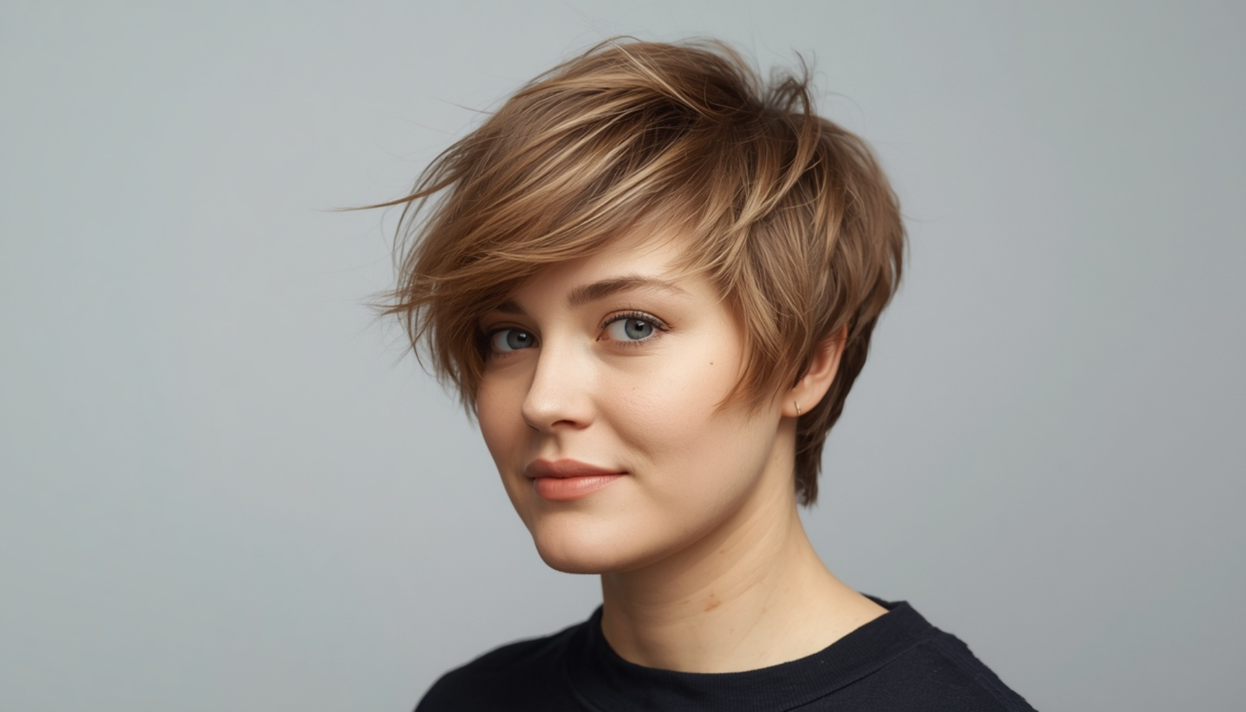 Layered Pixie With Wispy Bangs