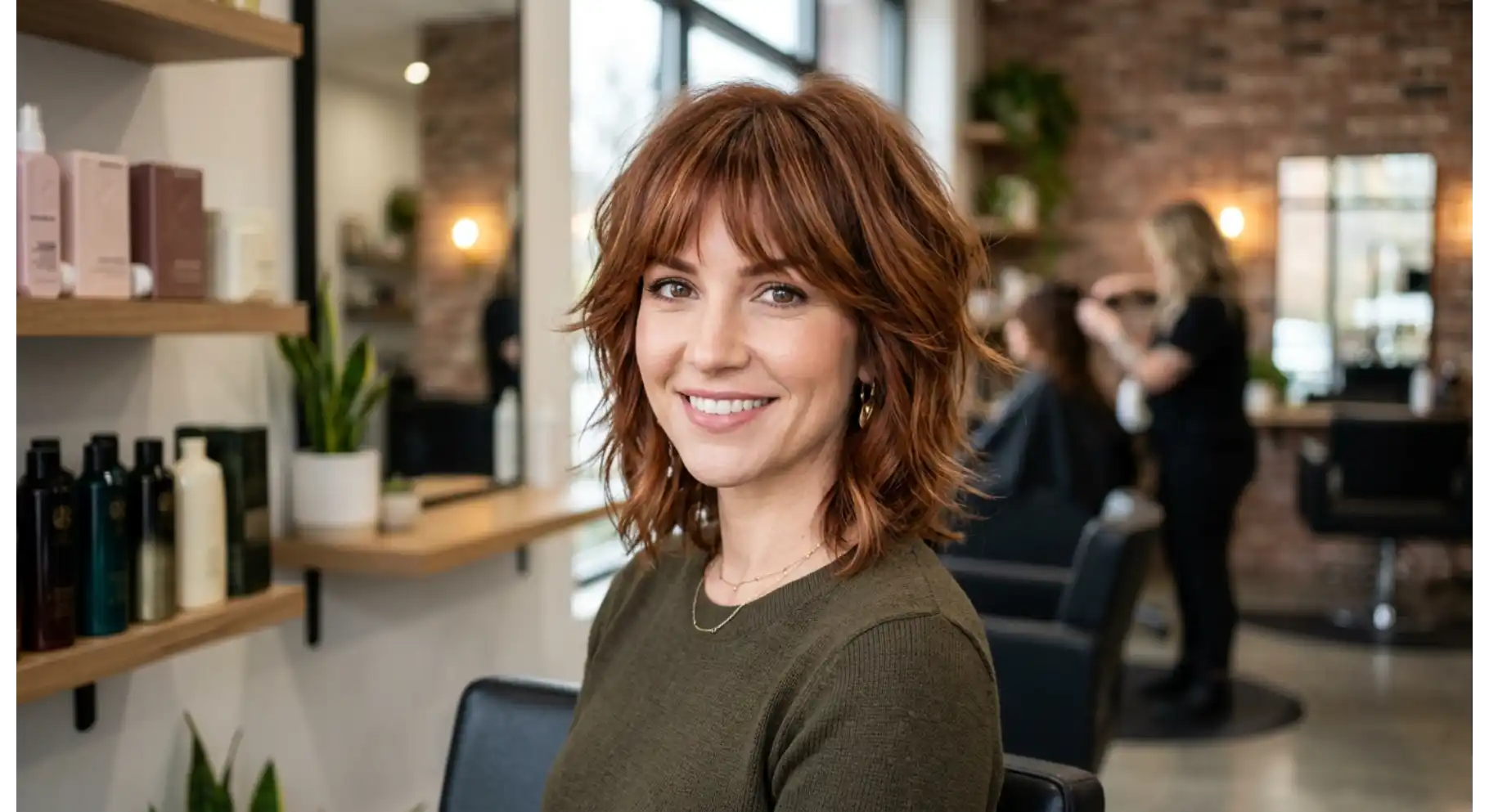 Layered Shag with Feathered Bangs