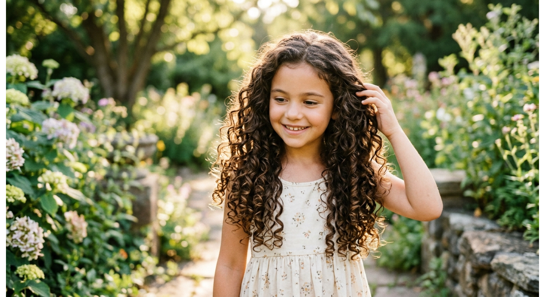 Long Curly U-Shaped Cut
