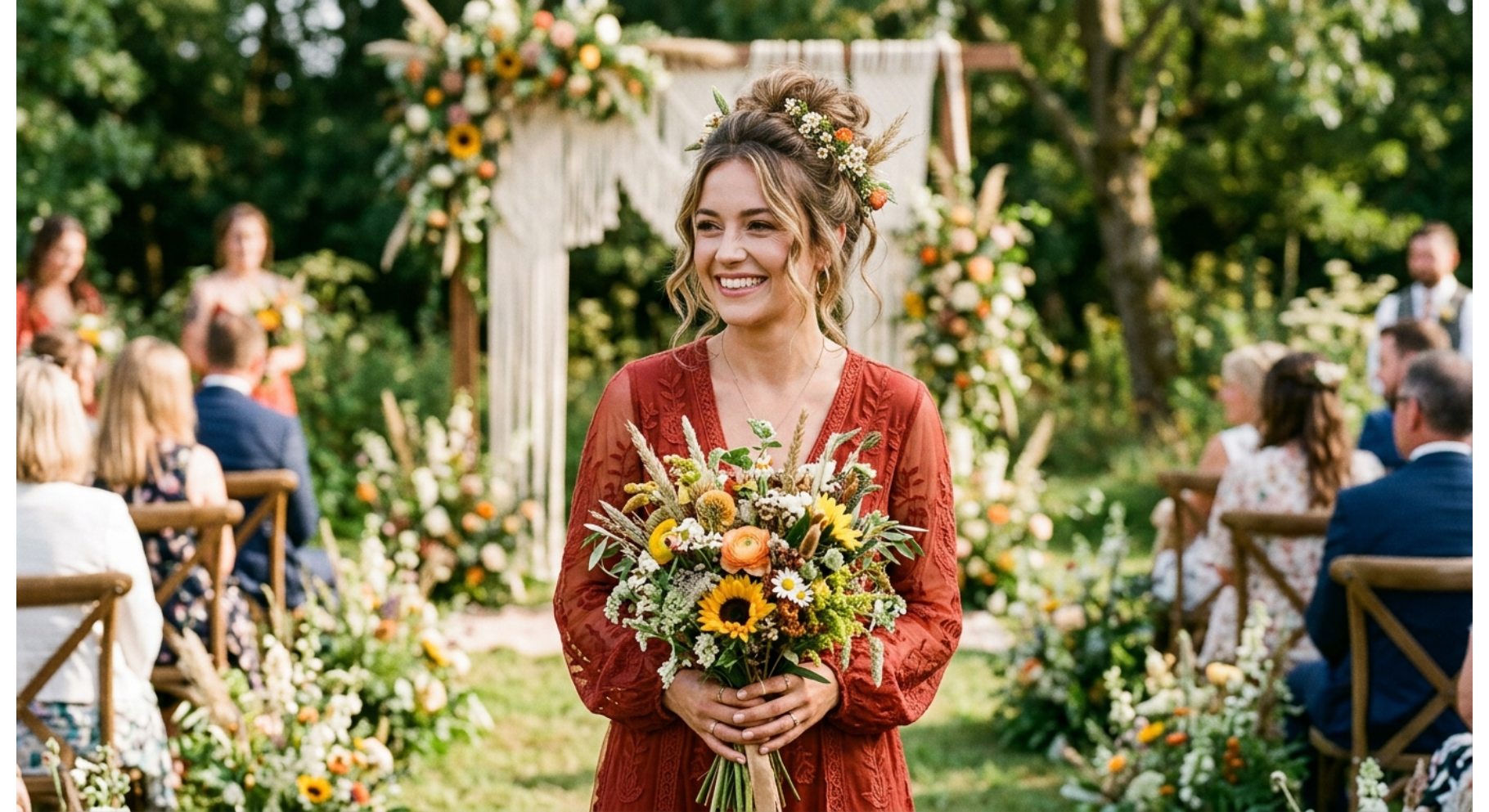 Loose Bohemian Wedding Bun