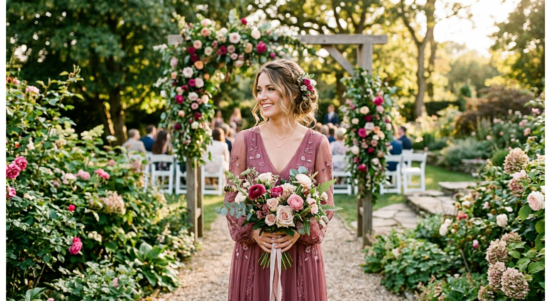 Loose Garden Wedding Bun