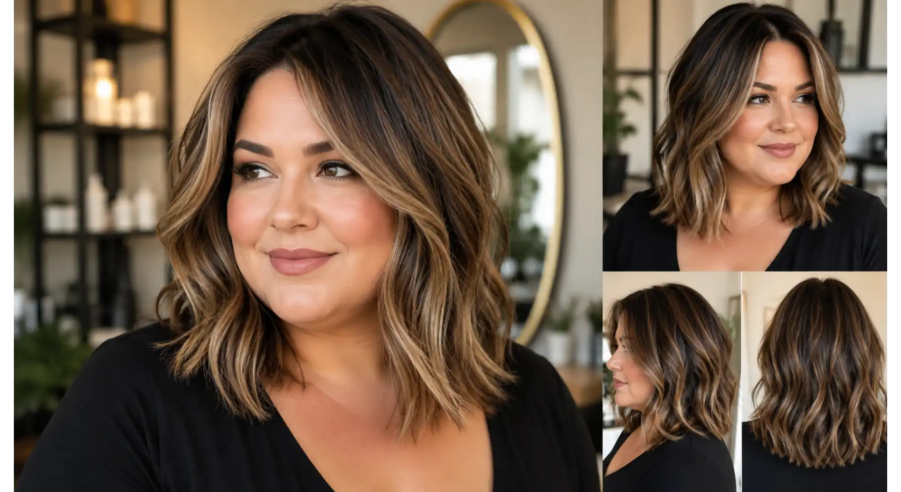 Medium Layered Cut With Face Contour Highlights