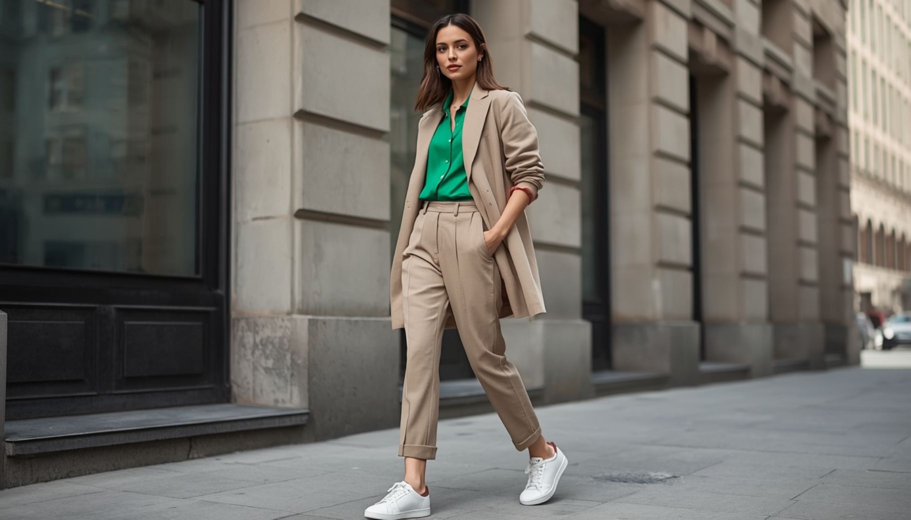 Mexico Shirt Under an Oversized Blazer