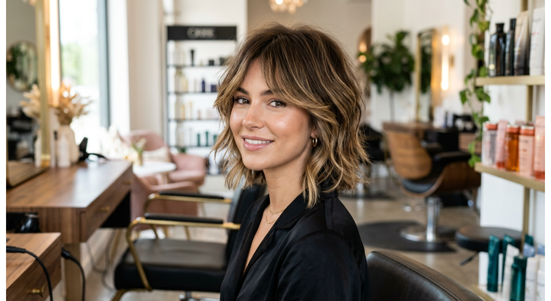 Modern Short Wolf Cut With Balayage