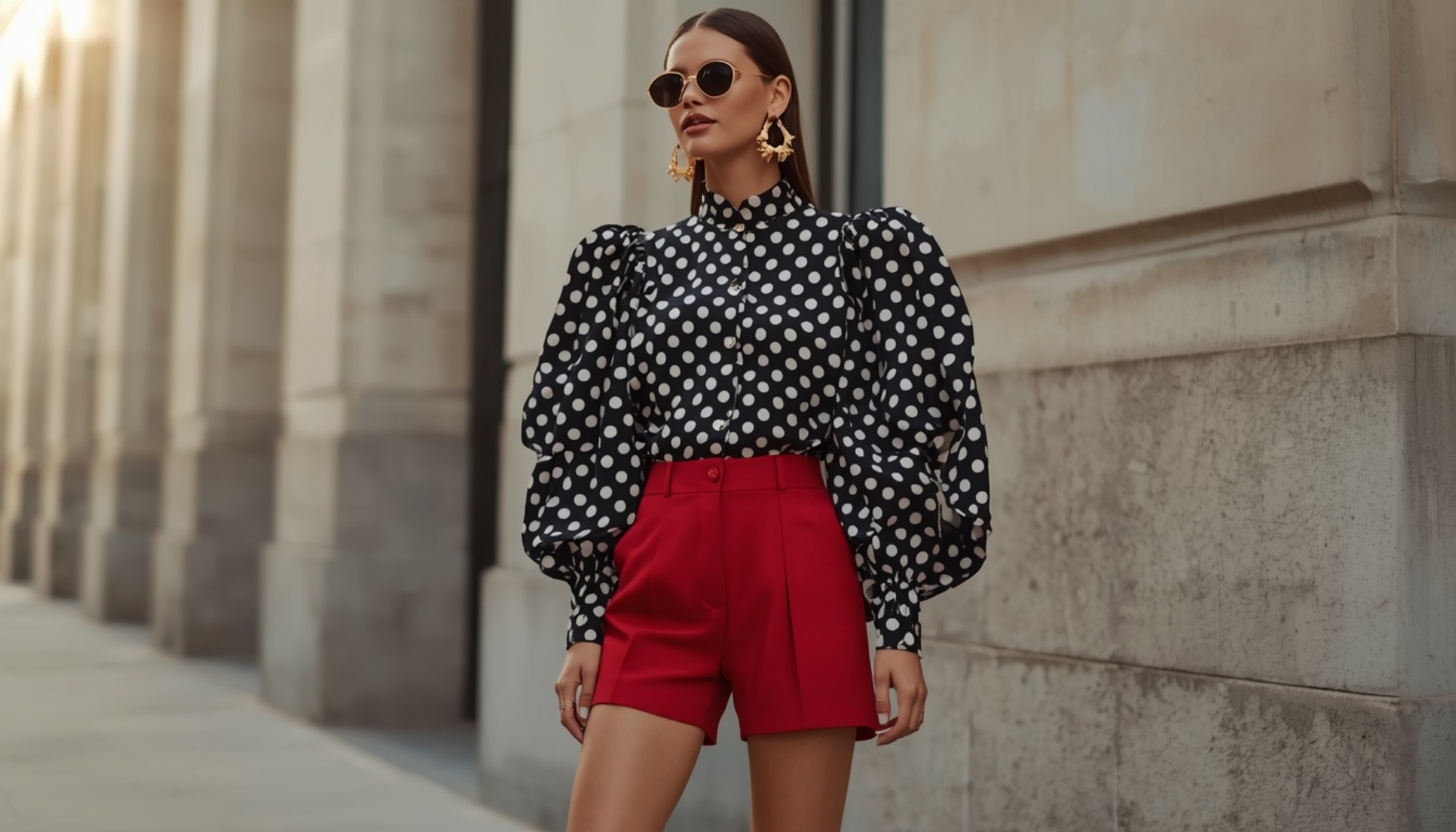 Polka Dot Volume with Modern Accessories