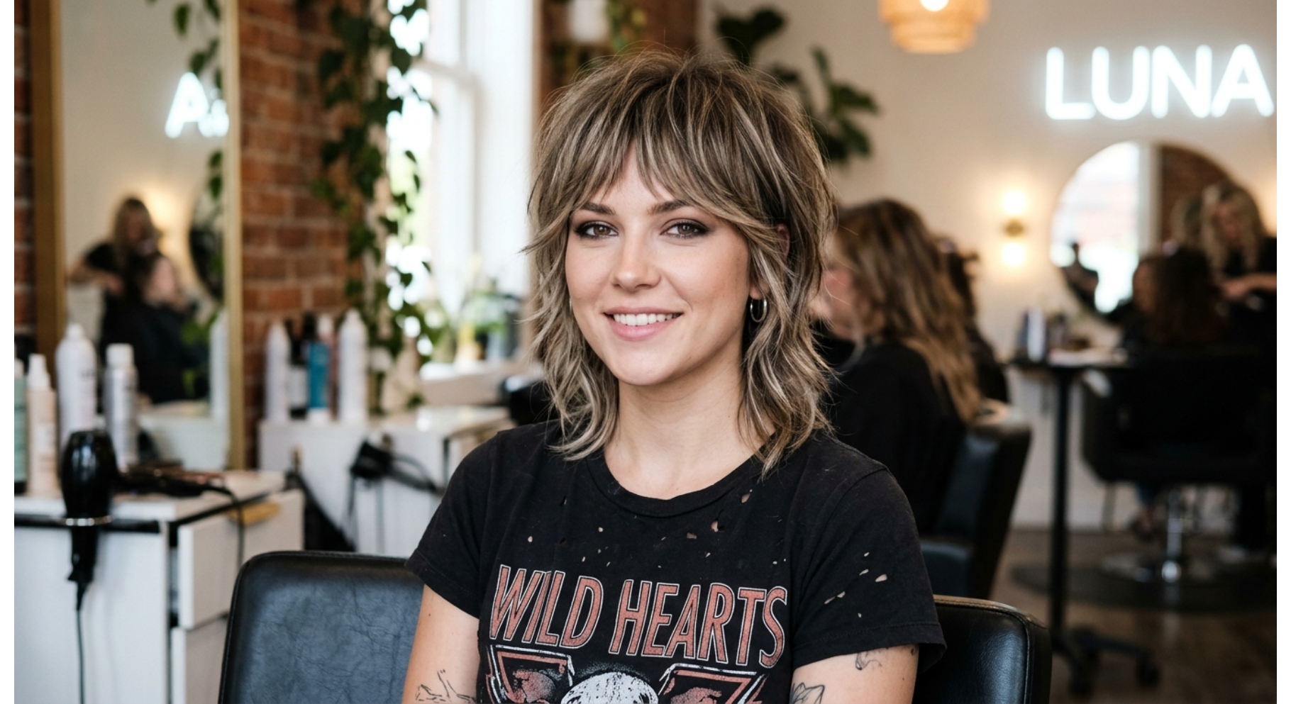 Razor Cut Wolf Hairstyle
