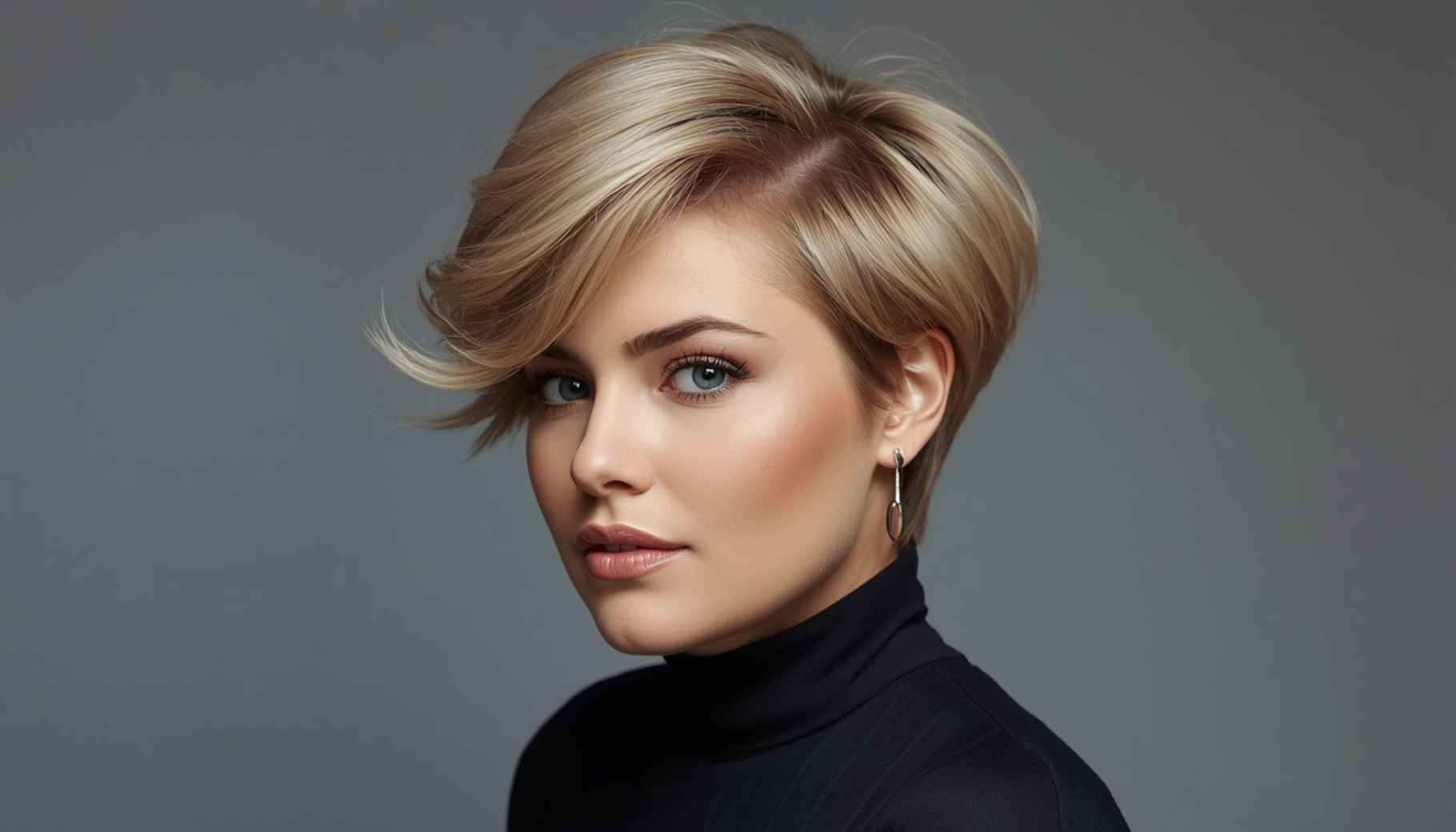 Rounded Pixie With Airy Layers