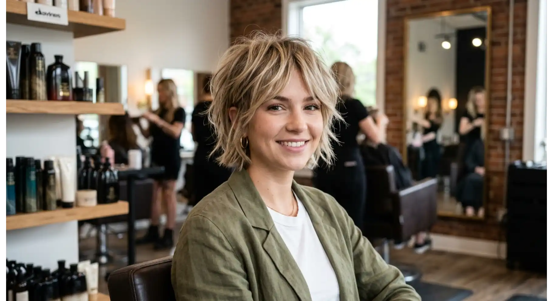Shaggy Pixie Bob with Choppy Crown Layers