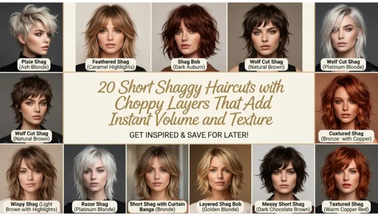 Short Shaggy Haircuts with Choppy Layers