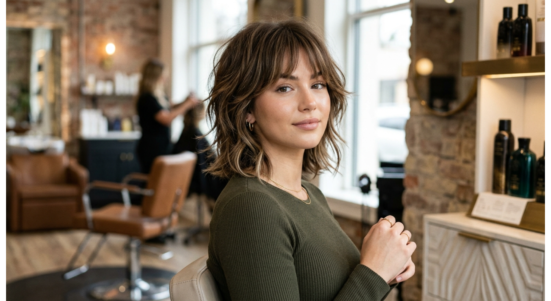 Short Wolf Cut With Wispy Bangs