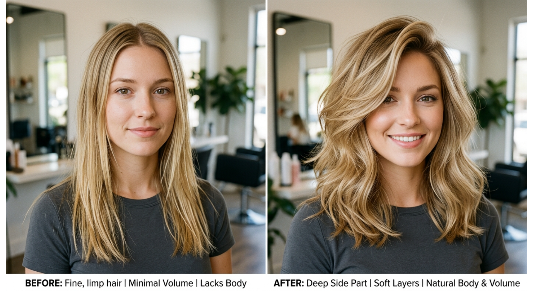 Shoulder Length Cut With Side Part