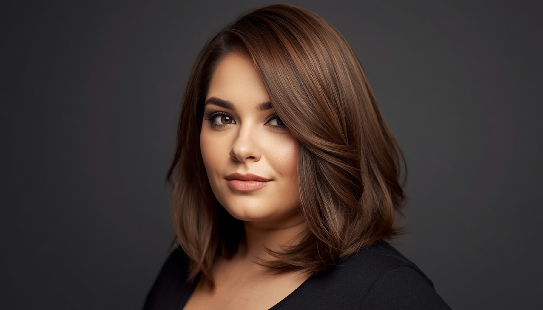 Shoulder Length Cut with Flipped Ends