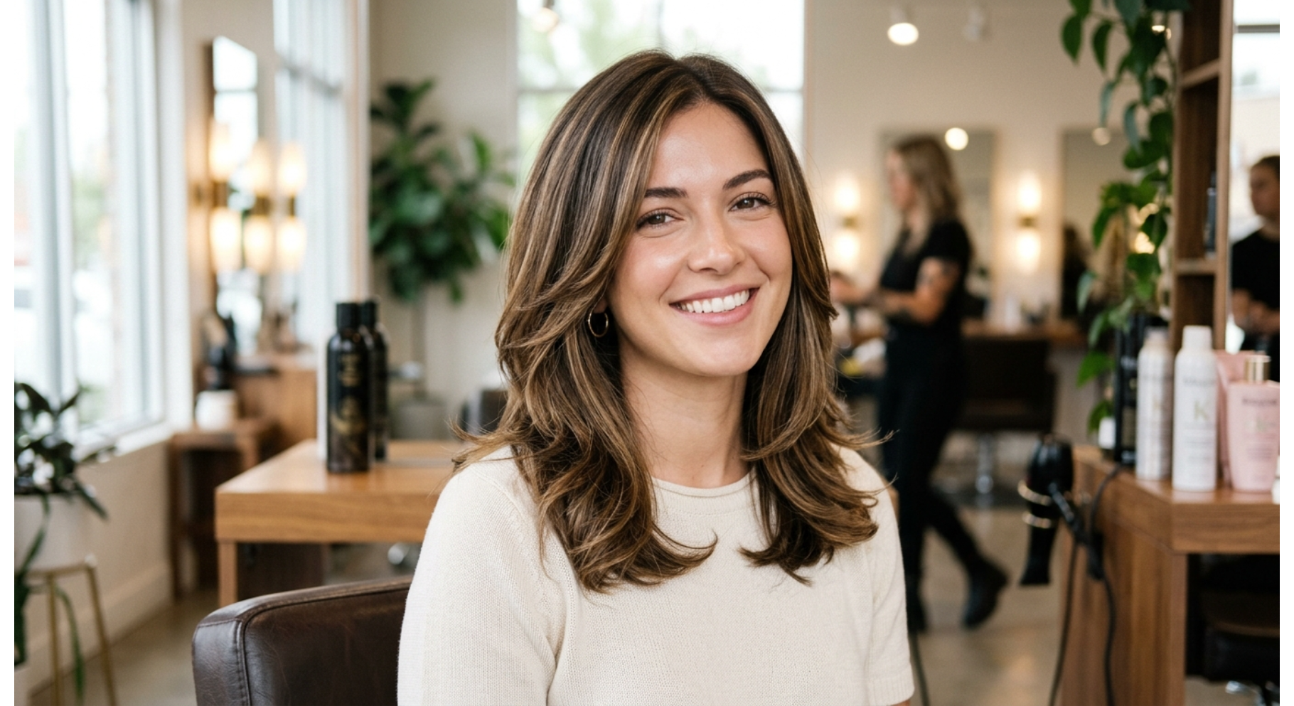 Shoulder Length Hair with Blended Layers