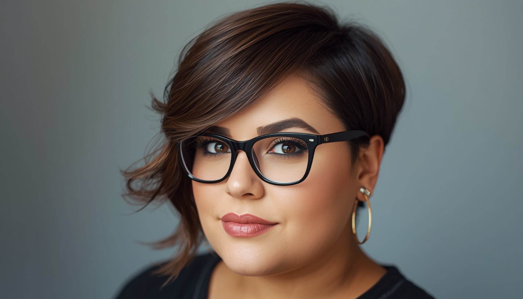 Side Part Pixie With Face Framing Layers