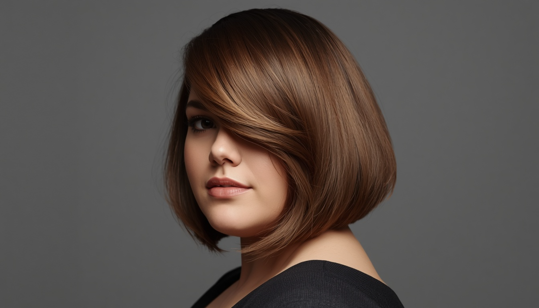 Side Swept Bob With Long Front Pieces