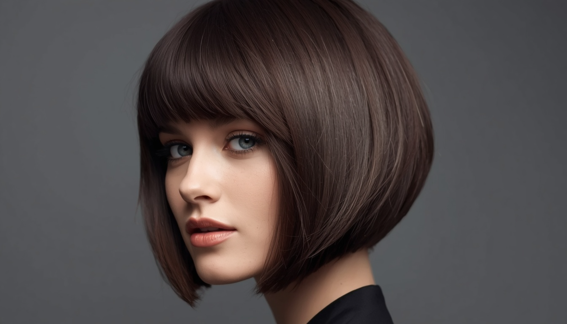 Sleek Layered Bob With Invisible Volume