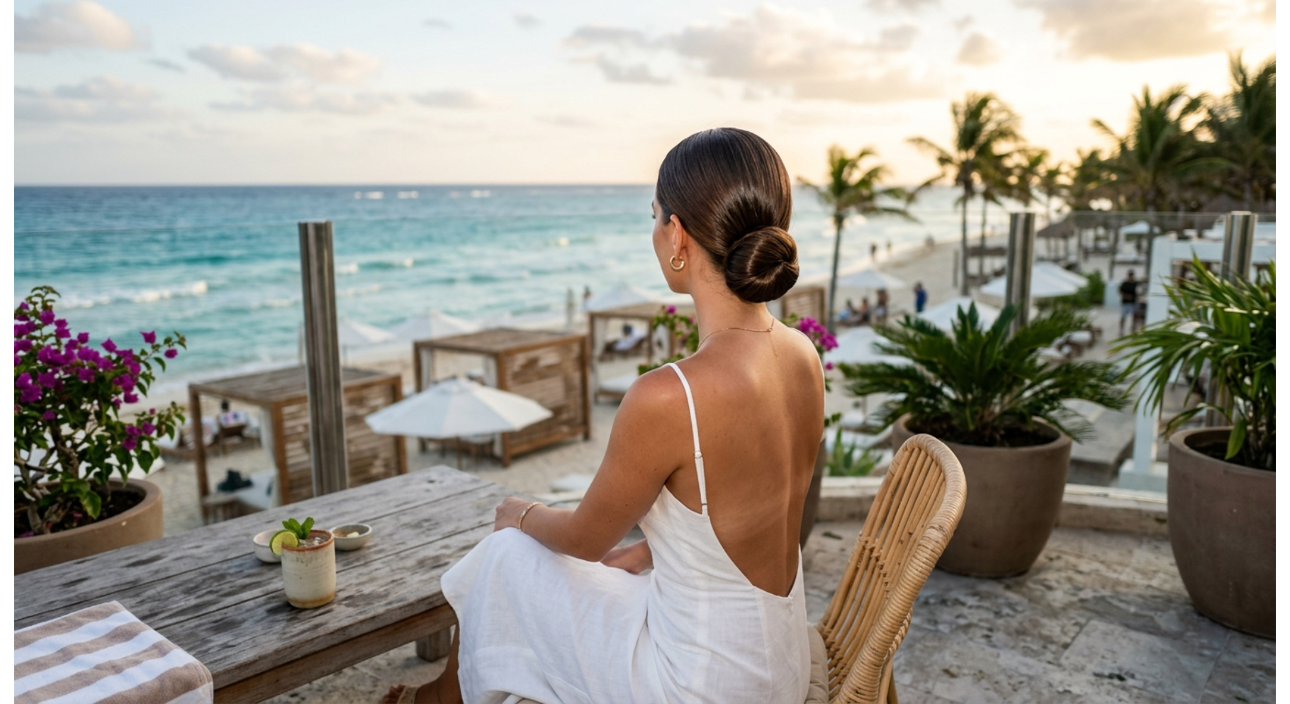 Sleek Low Beach Bun