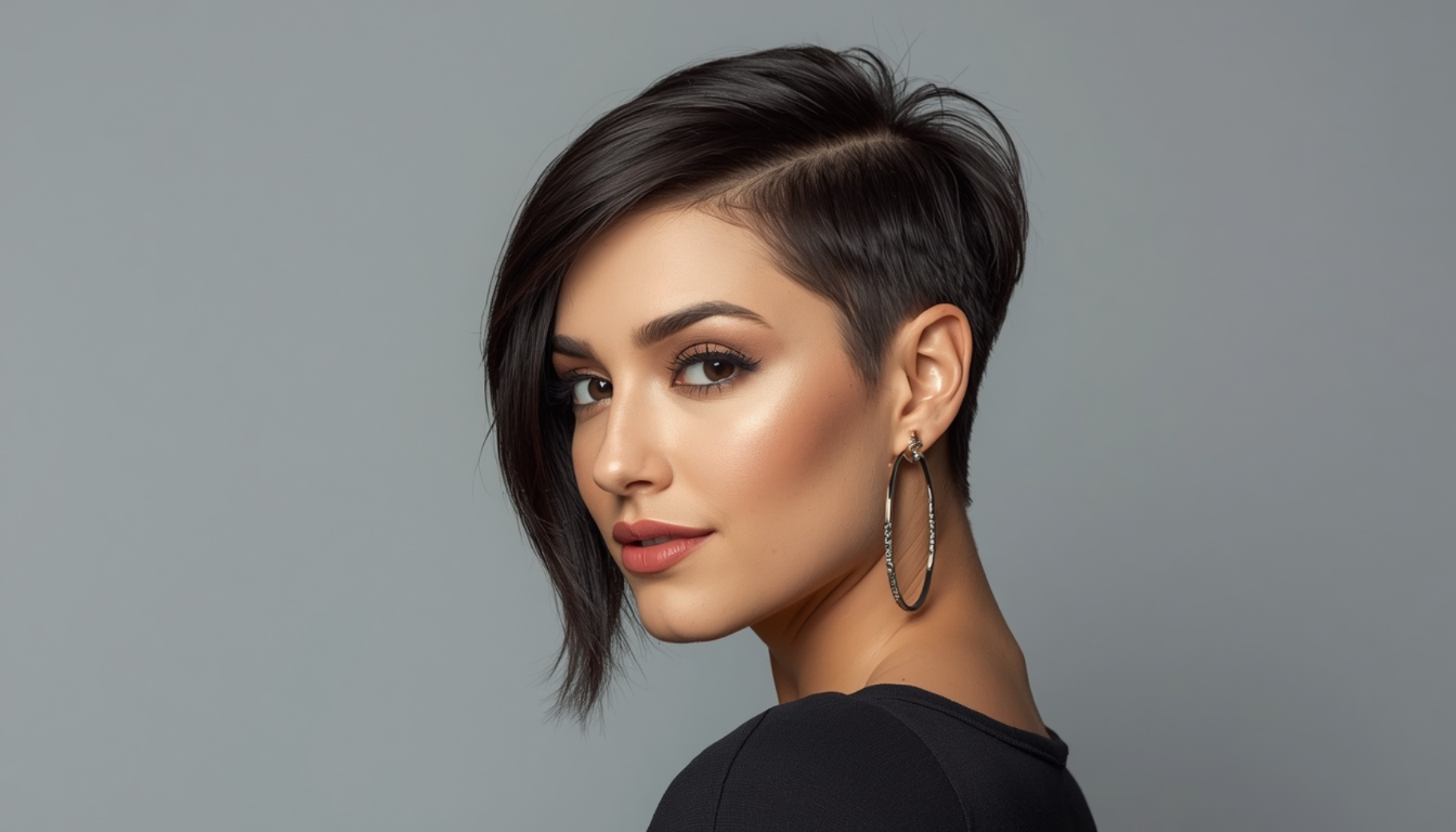 Sleek Pixie With Long Crown